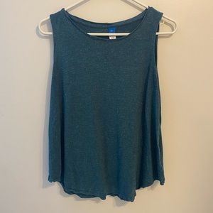 Old Navy Green/Sparkly swing tank in a medium